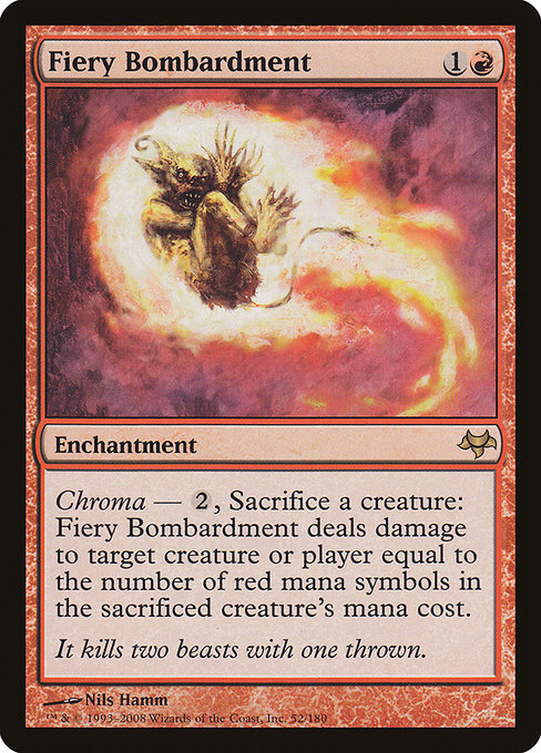Fiery Bombardment - Eventide Rare Card