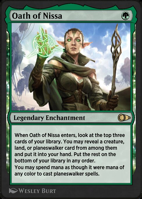 Oath of Nissa - Pioneer Masters Rare Card