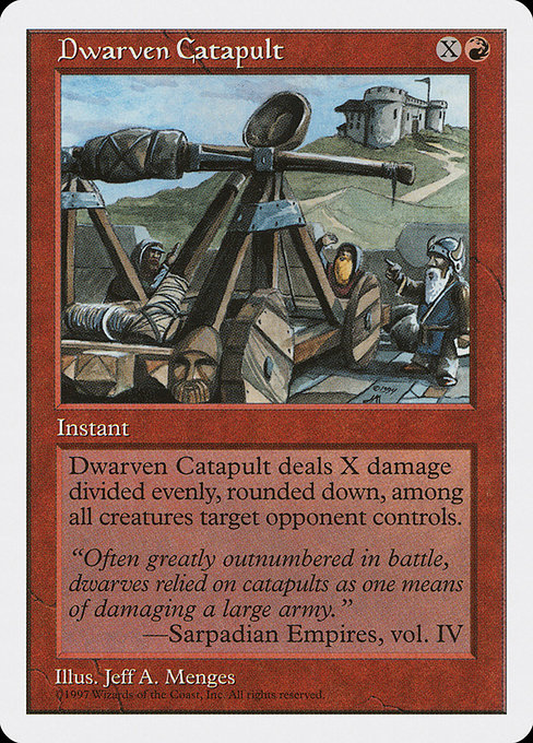 Dwarven Catapult - Fifth Edition Uncommon Card
