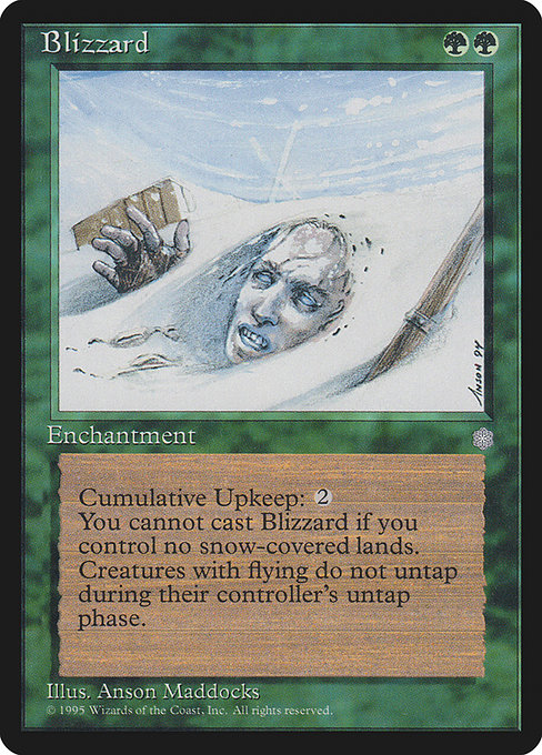 Blizzard - Ice Age Rare Card