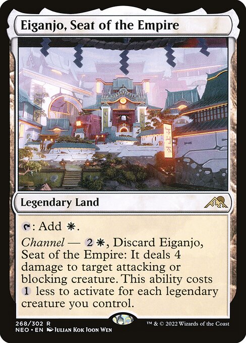 Eiganjo, Seat of the Empire - Kamigawa: Neon Dynasty Rare Card