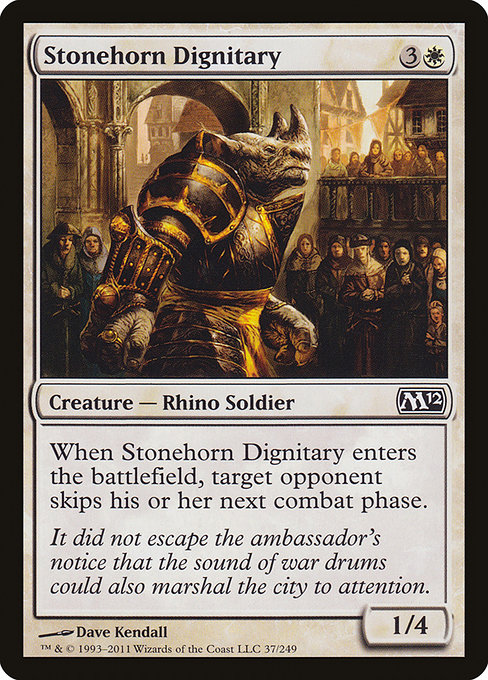 Stonehorn Dignitary - Magic 2012 Common Card