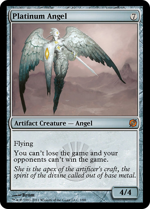 Platinum Angel - Duel Decks: Mirrodin Pure vs. New Phyrexia Mythic Card