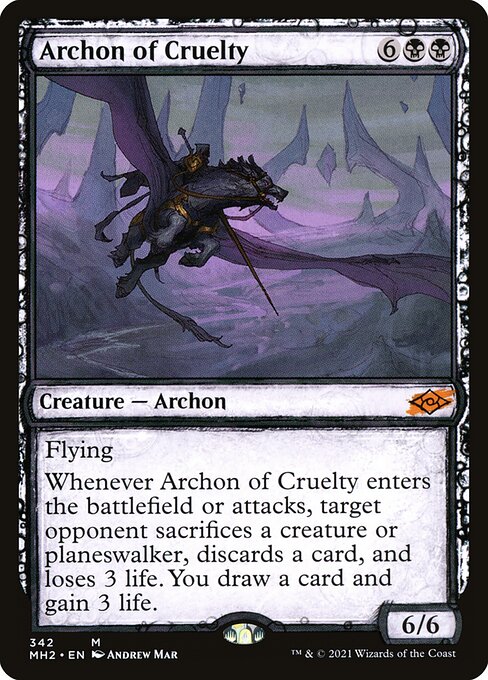 Archon of Cruelty - Modern Horizons 2 Mythic Card