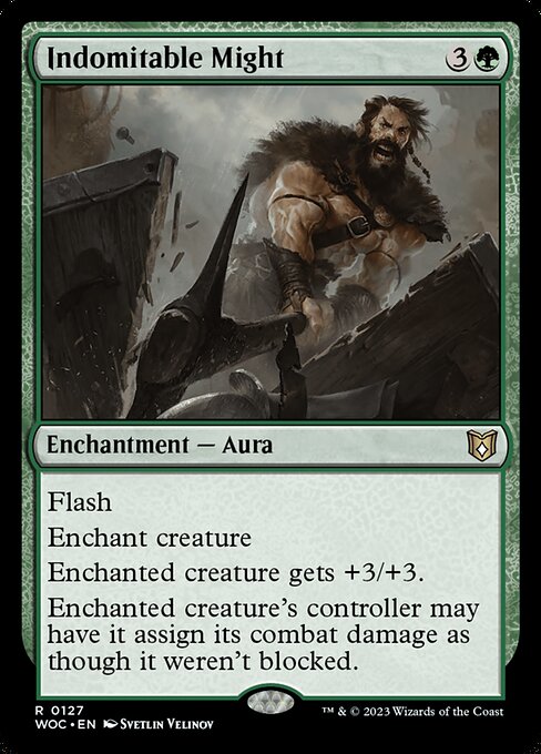 Indomitable Might - Wilds of Eldraine Commander Rare Card