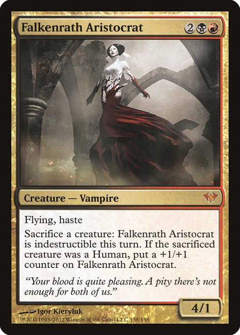 Falkenrath Aristocrat - Dark Ascension Mythic Card