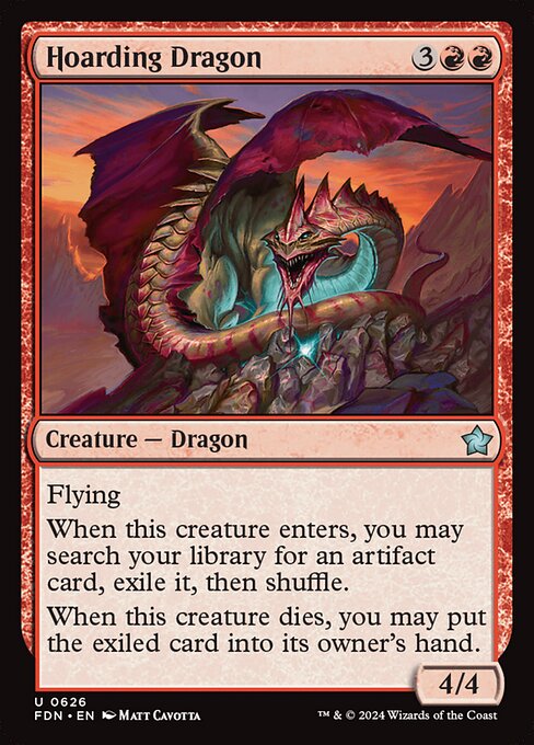 Hoarding Dragon - Foundations Uncommon Card