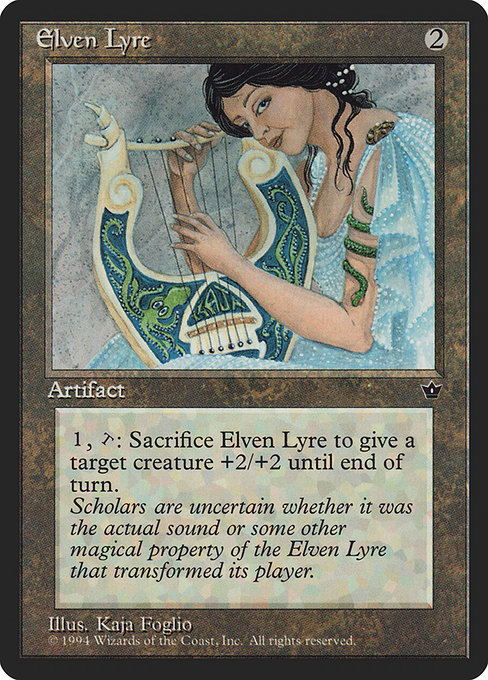 Elven Lyre - Fallen Empires Rare Card