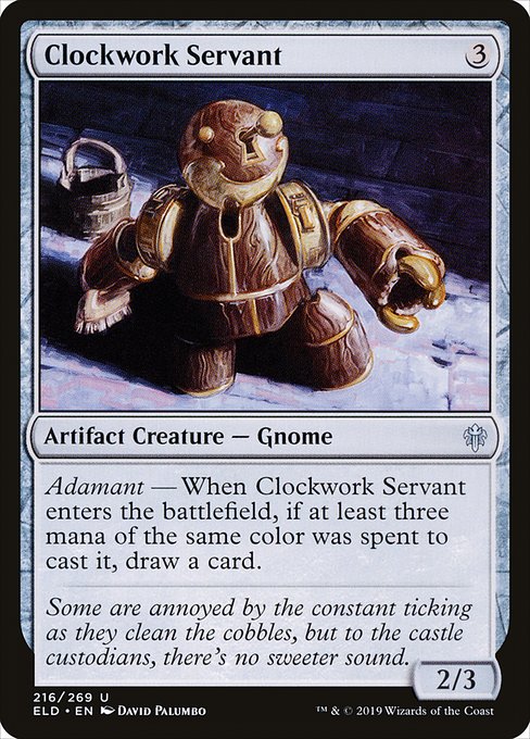 Clockwork Servant - Throne of Eldraine Uncommon Card
