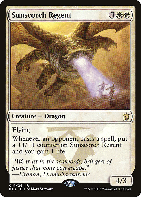 Sunscorch Regent - Dragons of Tarkir Rare Card