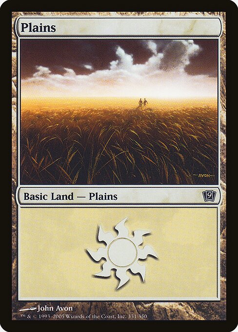 Plains - Ninth Edition Common Card