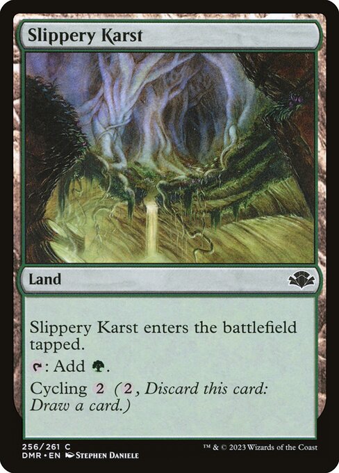 Slippery Karst - Dominaria Remastered Common Card