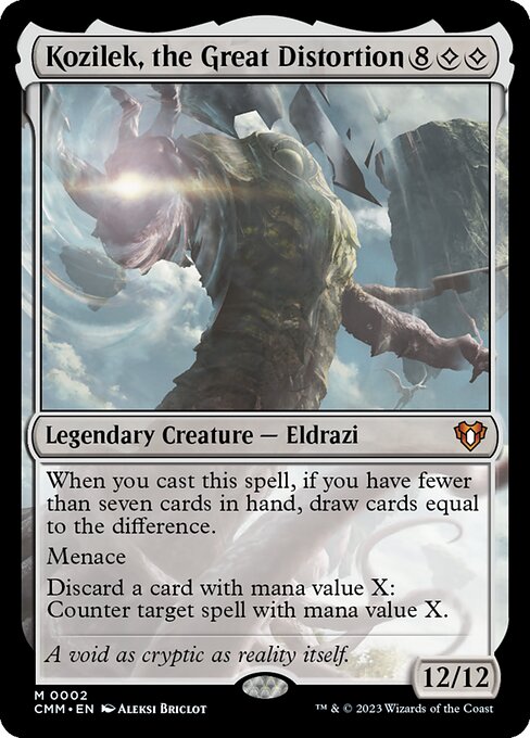 Kozilek, the Great Distortion - Commander Masters Mythic Card