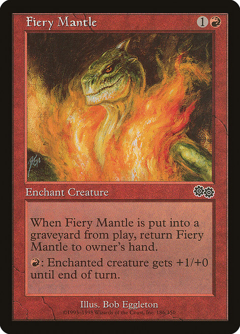 Fiery Mantle - Urza's Saga Common Card