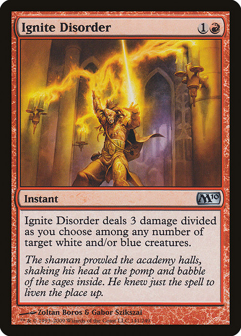 Ignite Disorder - Magic 2010 Uncommon Card