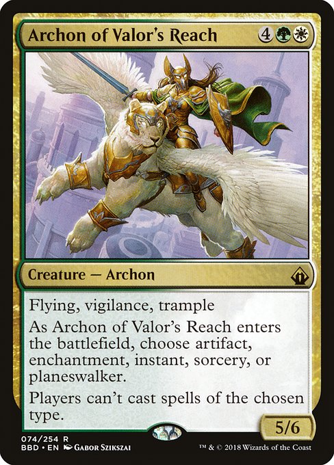 Archon of Valor's Reach - Battlebond Rare Card