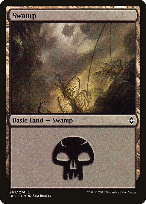 Swamp - Battle for Zendikar Common Card