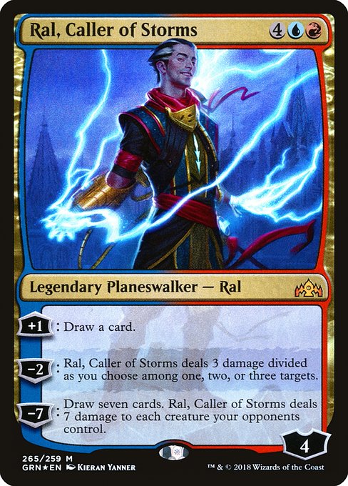 Ral, Caller of Storms - Guilds of Ravnica Mythic Card