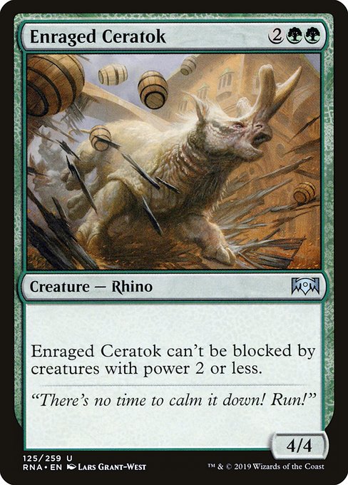 Enraged Ceratok - Ravnica Allegiance Uncommon Card