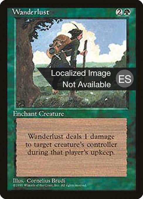 Wanderlust - Fourth Edition Foreign Black Border Uncommon Card
