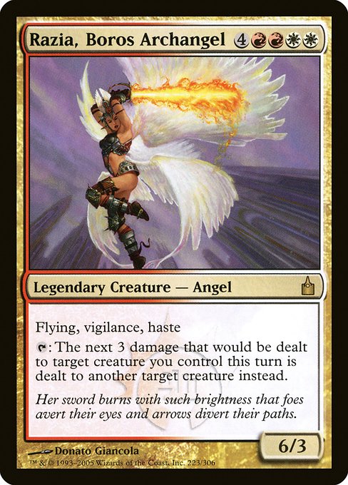 Razia, Boros Archangel - Ravnica: City of Guilds Rare Card