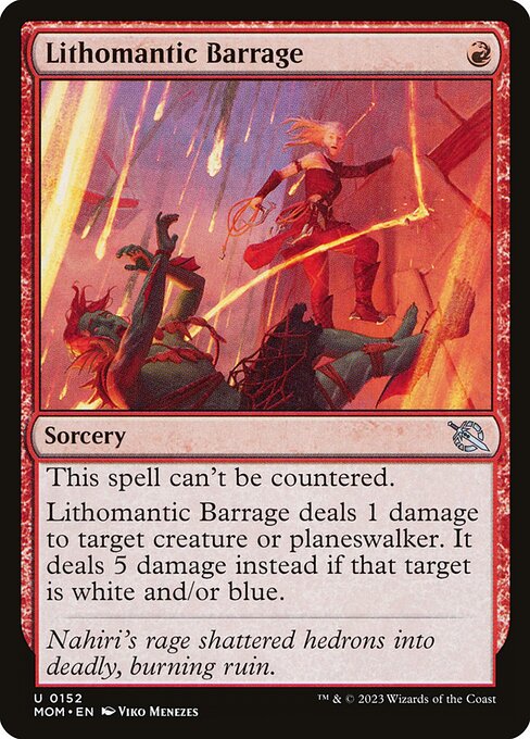 Lithomantic Barrage - March of the Machine Uncommon Card