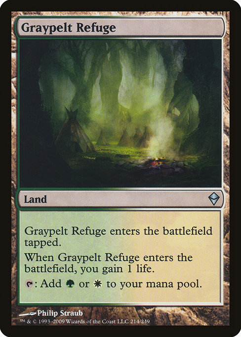 Graypelt Refuge - Zendikar Uncommon Card