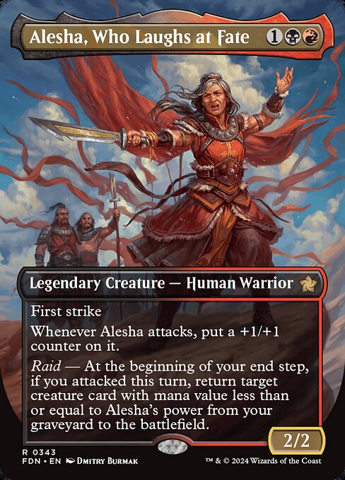 Alesha, Who Laughs at Fate - Foundations Rare Card