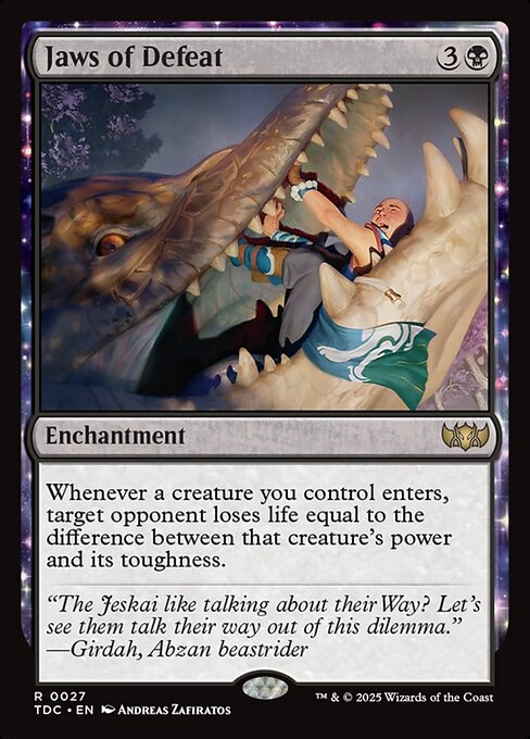 Jaws of Defeat - Tarkir: Dragonstorm Commander Rare Card