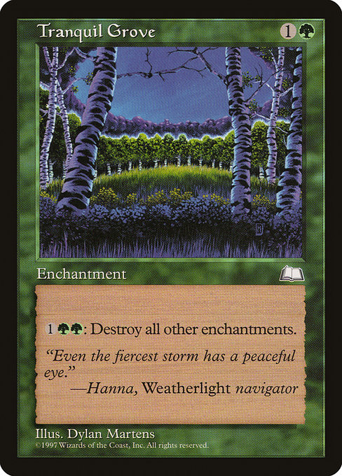 Tranquil Grove - Weatherlight Rare Card