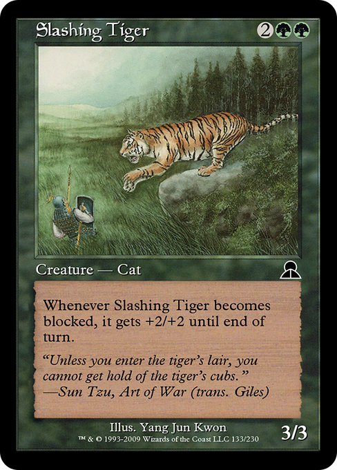 Slashing Tiger - Masters Edition III Common Card