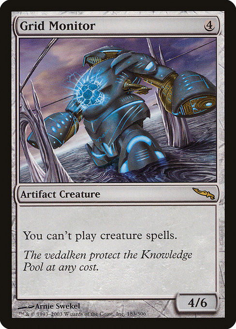 Grid Monitor - Mirrodin Rare Card