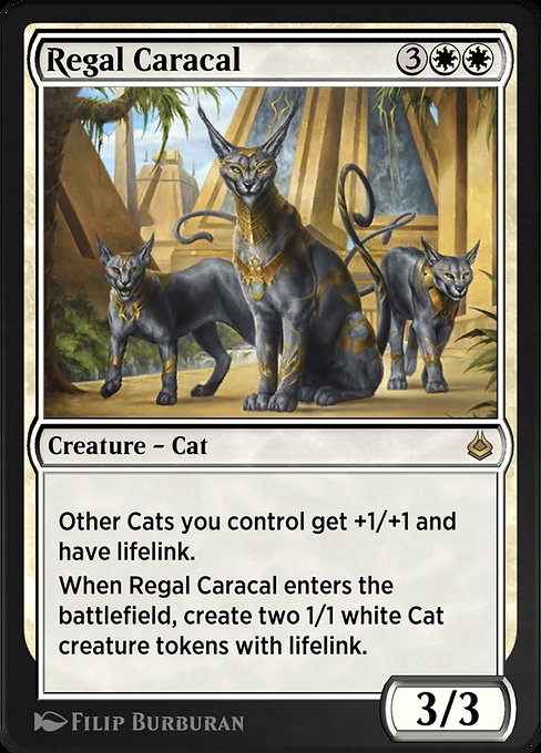 Regal Caracal - Amonkhet Remastered Rare Card