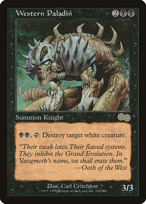 Western Paladin - Urza's Saga Rare Card