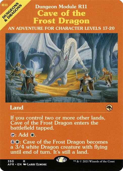 Cave of the Frost Dragon - Adventures in the Forgotten Realms Rare Card