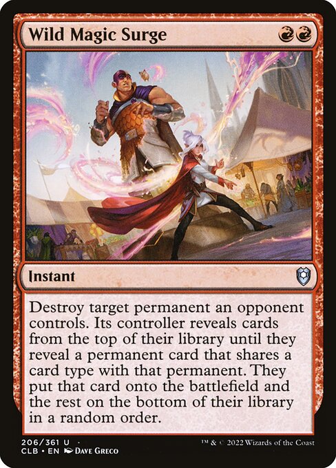 Wild Magic Surge - Commander Legends: Battle for Baldur's Gate Uncommon Card