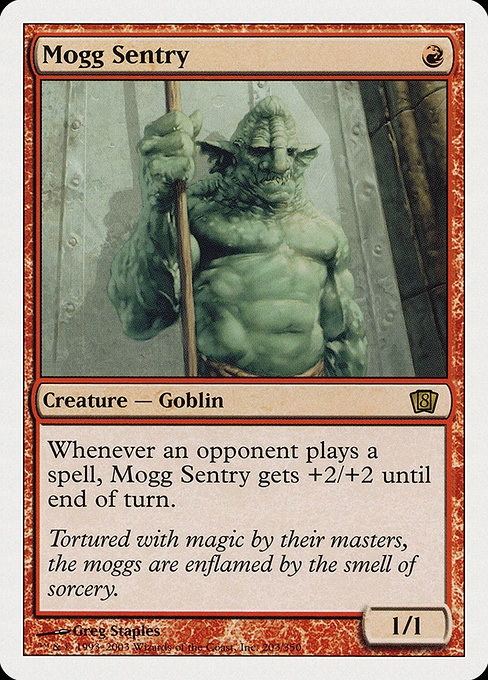 Mogg Sentry - Eighth Edition Rare Card
