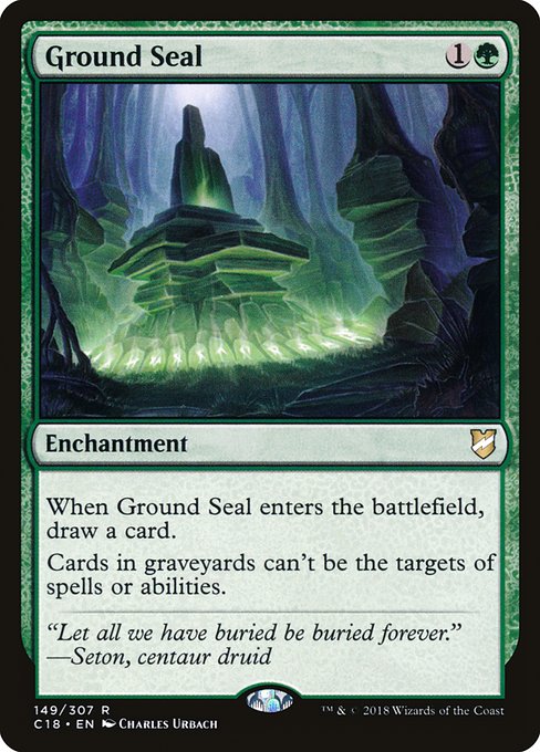 Ground Seal - Commander 2018 Rare Card