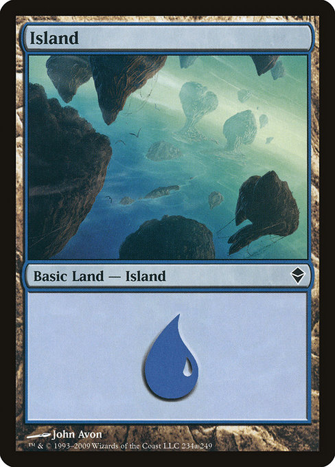 Island - Zendikar Common Card