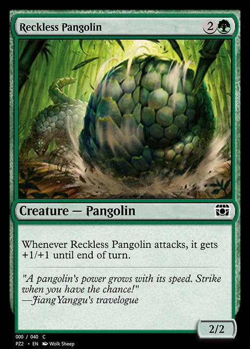 Reckless Pangolin - Treasure Chest Common Card