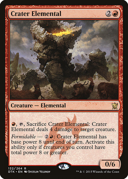 Crater Elemental - Dragons of Tarkir Rare Card