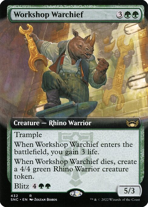 Workshop Warchief - Streets of New Capenna Rare Card