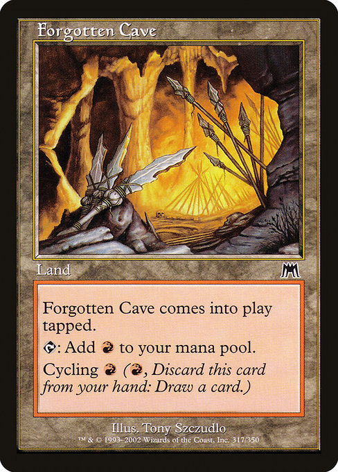 Forgotten Cave - Onslaught Common Card