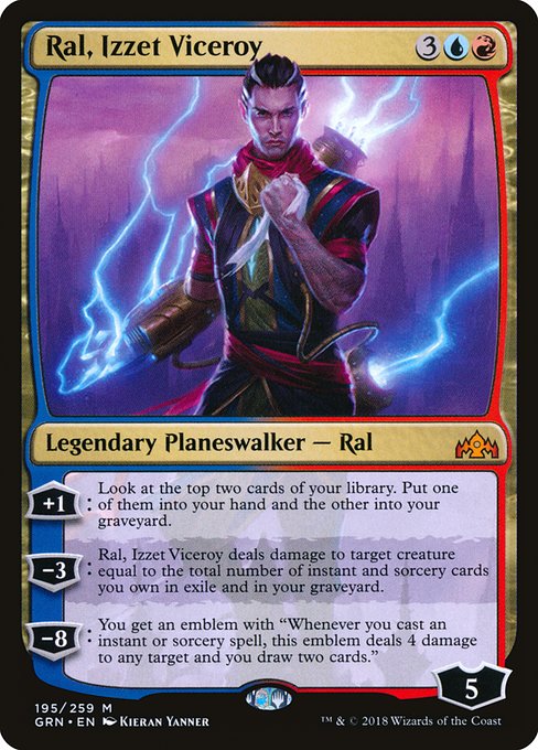 Ral, Izzet Viceroy - Guilds of Ravnica Mythic Card