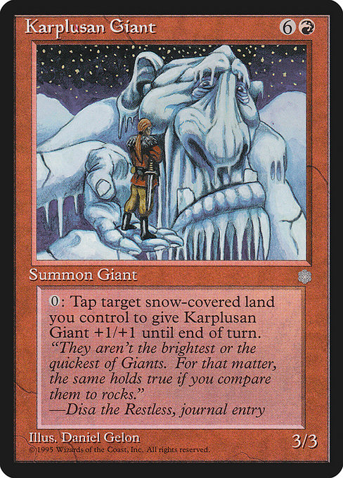 Karplusan Giant - Ice Age Uncommon Card