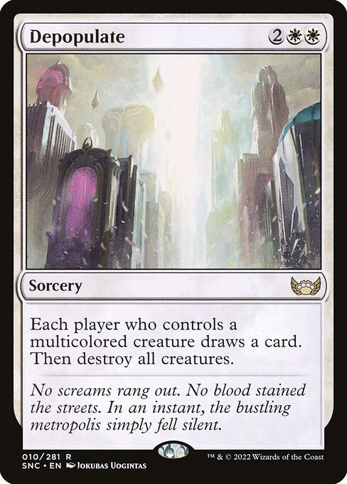 Depopulate - Streets of New Capenna Rare Card