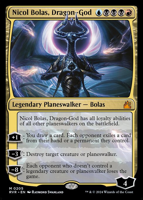 Nicol Bolas, Dragon-God - Ravnica Remastered Mythic Card