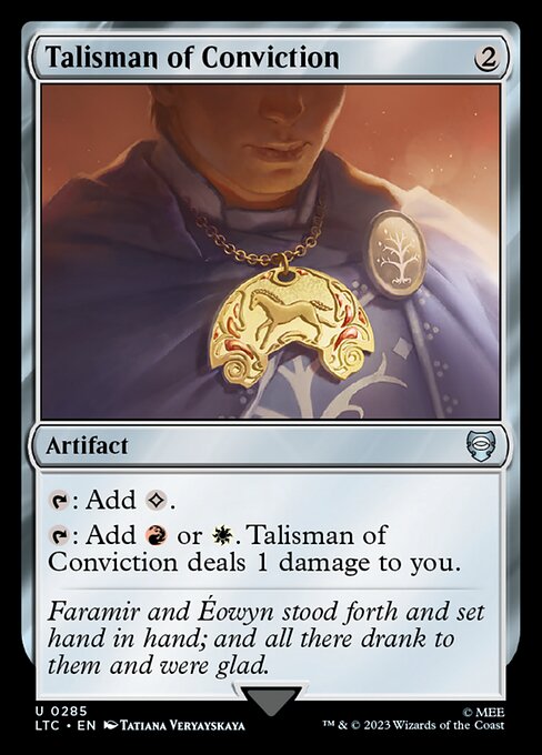 Talisman of Conviction - Tales of Middle-earth Commander Uncommon Card