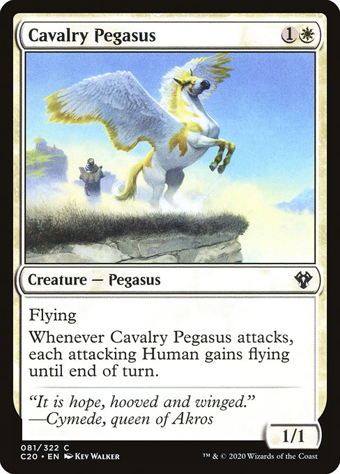 Cavalry Pegasus - Commander 2020 Common Card