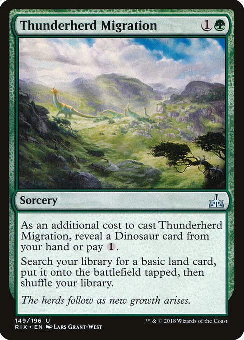 Thunderherd Migration - Rivals of Ixalan Uncommon Card